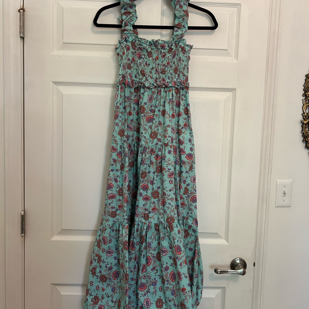 Sea New York Floral Maxi Dress - Blue and Red